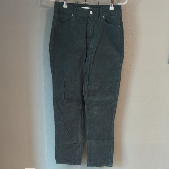Green Corduroy Pacsun Mom Jean Size 27 - Picture 1 of 7